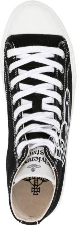 Vivienne Westwood Plimsoll Orb-print sneakers Black