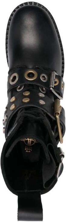 Vivienne Westwood stud-embellished combat boots Black