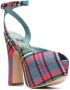 Vivienne Westwood Vargas 160mm checked pumps Blue - Thumbnail 2