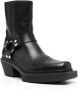 VTMNTS Harness 70mm leather ankle boots Black - Thumbnail 2