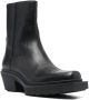 VTMNTS square-toe leather cowboy boots Black - Thumbnail 2