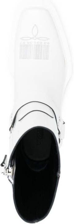 VTMNTS strap-detail 70mm boots White