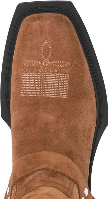 VTMNTS suede Western boots Brown