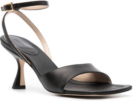Wandler 80mm leather heeled sandals Black