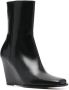 Wandler 90mm leather wedge boots Black - Thumbnail 2