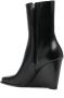 Wandler 90mm leather wedge boots Black - Thumbnail 3