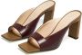 Wandler Isa 85mm leather sandals Brown - Thumbnail 4