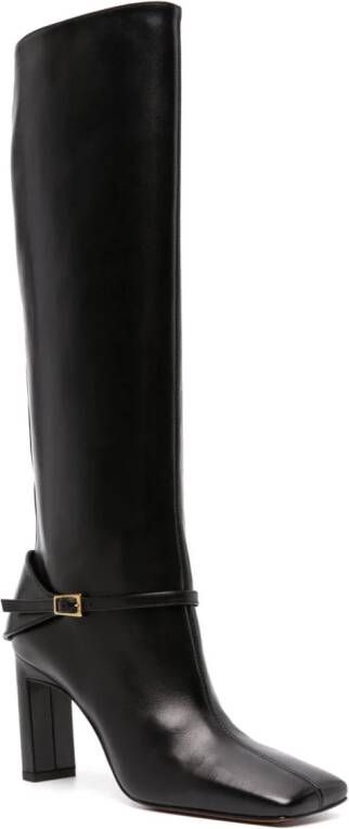 Wandler Isa 85mm square-toe boots Black