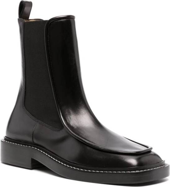 Wandler Lucy 30mm leather ankle boots Black