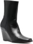 Wandler square-toe 90mm ankle boots Black - Thumbnail 2