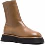 Wandler zip-up leather boots Brown - Thumbnail 2