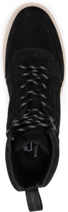 Woolrich Classic low-top suede sneakers Black