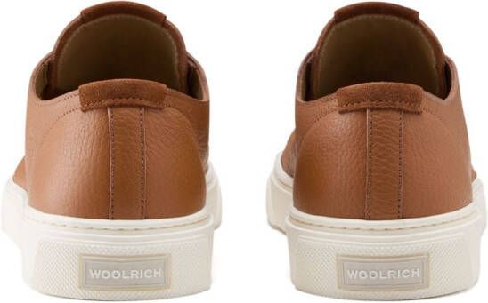 Woolrich Cloud Court leather sneakers Brown