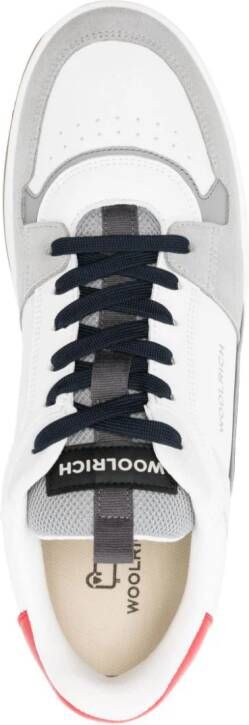 Woolrich colour-block leather sneakers White