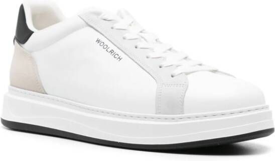 Woolrich Court leather sneakers White