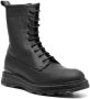 Woolrich lace-up leather combat boots Black - Thumbnail 2
