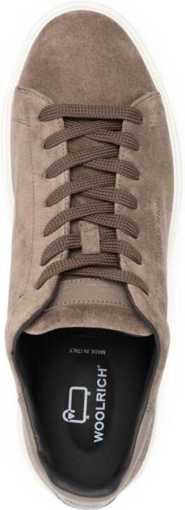 Woolrich leather low-top sneakers Neutrals