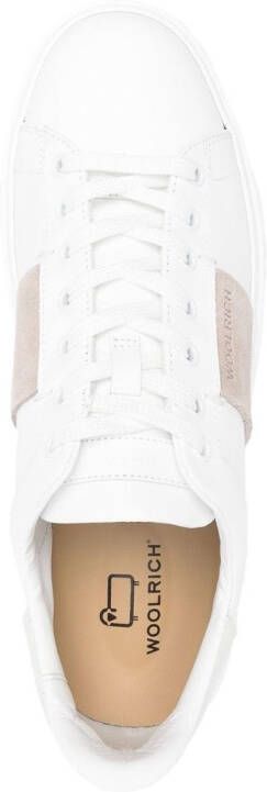 Woolrich leather low-top sneakers White
