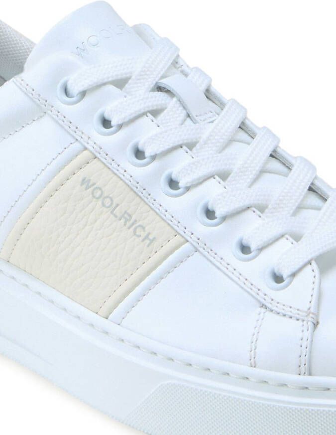 Woolrich logo-print lace-up sneakers White