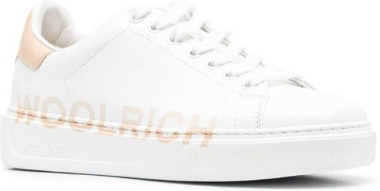 Woolrich logo-print two-tone sneakers White