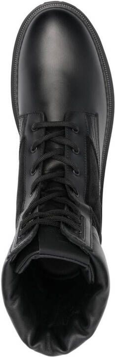 Woolrich panelled lace-up sneakers Black