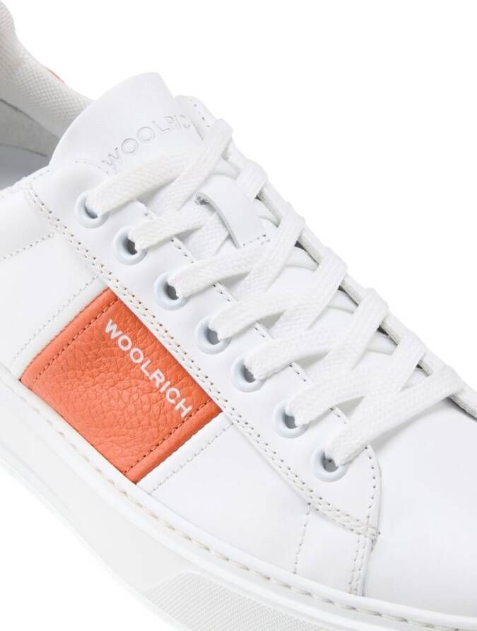 Woolrich panelled lace-up sneakers White