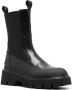 Woolrich round-toe leather ankle boot Black - Thumbnail 2