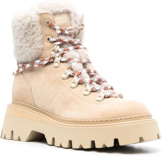 Woolrich sheepskin hiking boots Neutrals