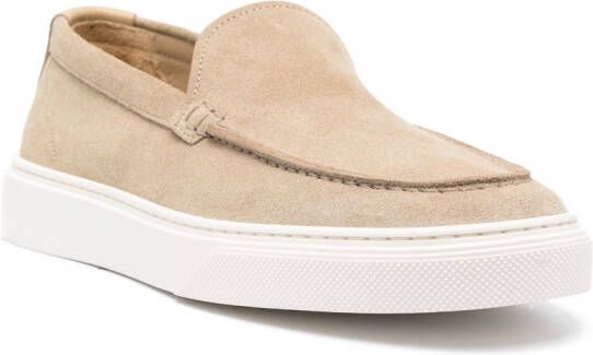 Woolrich slip-on suede boat shoes Neutrals