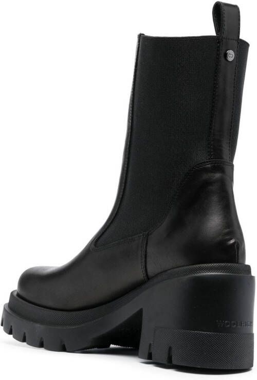Woolrich square-toe ankle boots Black
