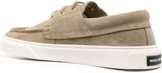 Woolrich suede boat shoes Neutrals