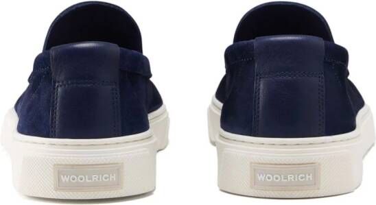 Woolrich suede slip-on loafers Blue