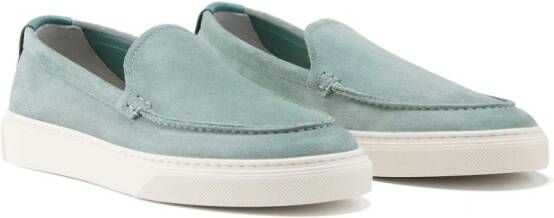 Woolrich suede slip-on loafers Green