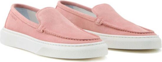 Woolrich suede slip-on loafers Pink