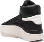 Y-3 Centennial panelled leather sneakers Black - Thumbnail 3
