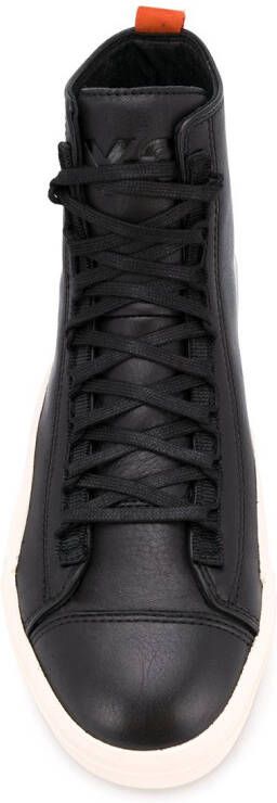 Y-3 contrast pull-tab sneakers Black