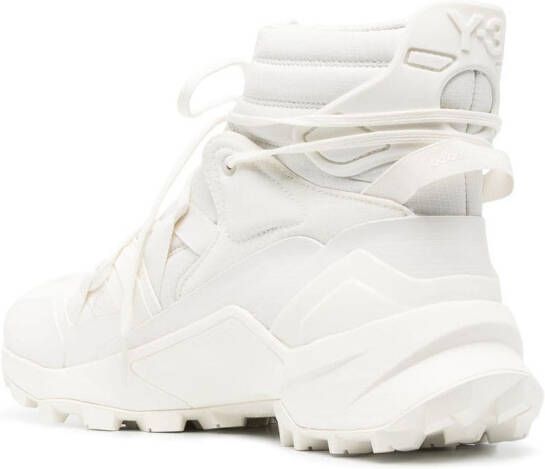 Y-3 high-top lace-up chunky sneakers White