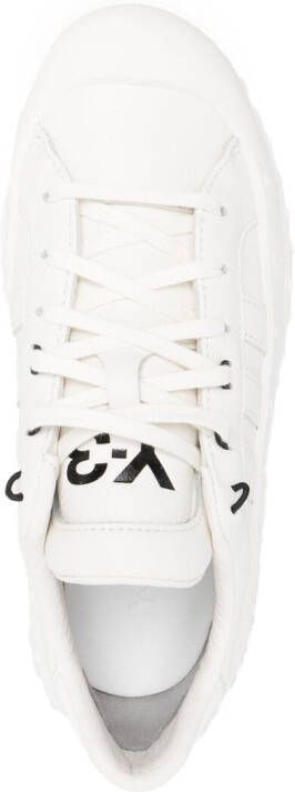Y-3 leather low-top sneakers White
