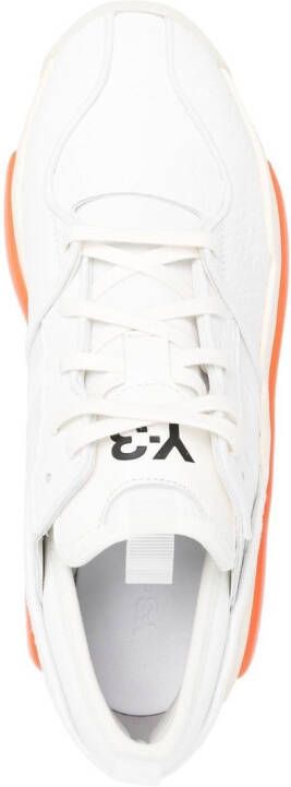Y-3 logo-print low-top sneakers White