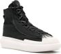 Y-3 Nizza distressed high-top sneakers Black - Thumbnail 2