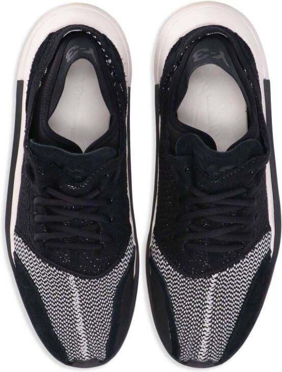 Y-3 Qisan knitted low-top sneakers Black
