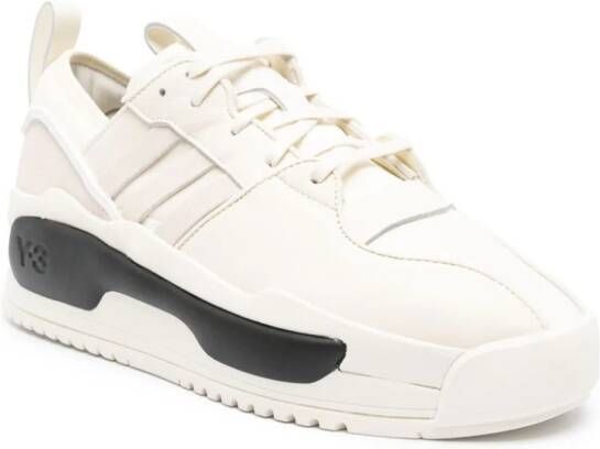 Y-3 Rivalry panelled leather sneakers White