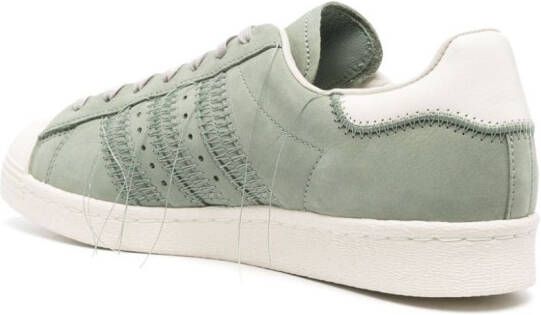 Y-3 Superstar stitch-embellished sneakers Green