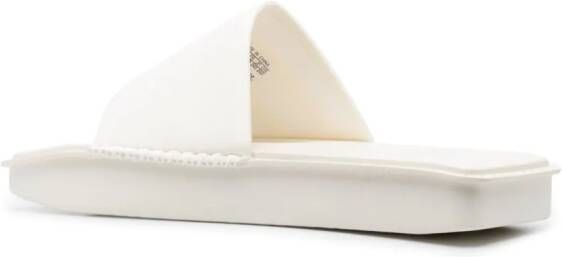 Y-3 whipstitch-trim flatform sole White