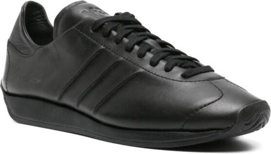 Y-3 x Adidas Country leather sneakers Black