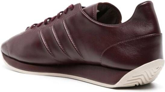 Y-3 x Adidas Country leather sneakers Red