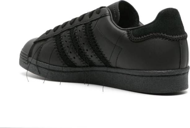 Y-3 x Adidas Superstar lace-up sneakers Black