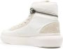 Y-3 zip-around suede high-top sneakers White - Thumbnail 3