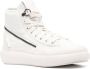 Y-3 zip-detail hi-top sneakers White - Thumbnail 2