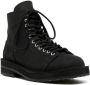 Yohji Yamamoto lace-up leather ankle boots Black - Thumbnail 2